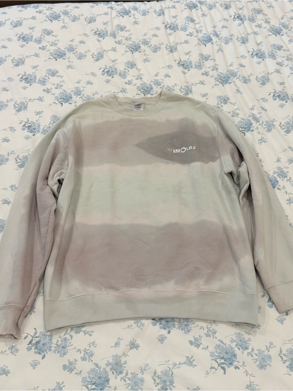 Crewneck Sweatshirt in Tie-Dye Sage Green